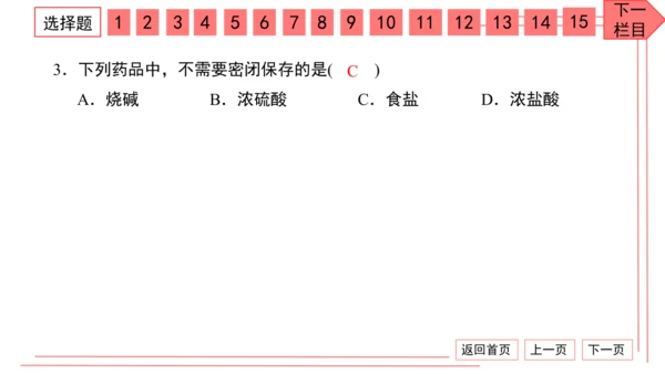 人教版化学九年级下册期中检测卷 习题课件（35张PPT）