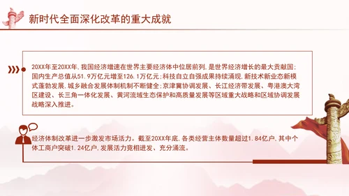 二十届三中全会关于新时代全面深化改革的重大成就党课ppt