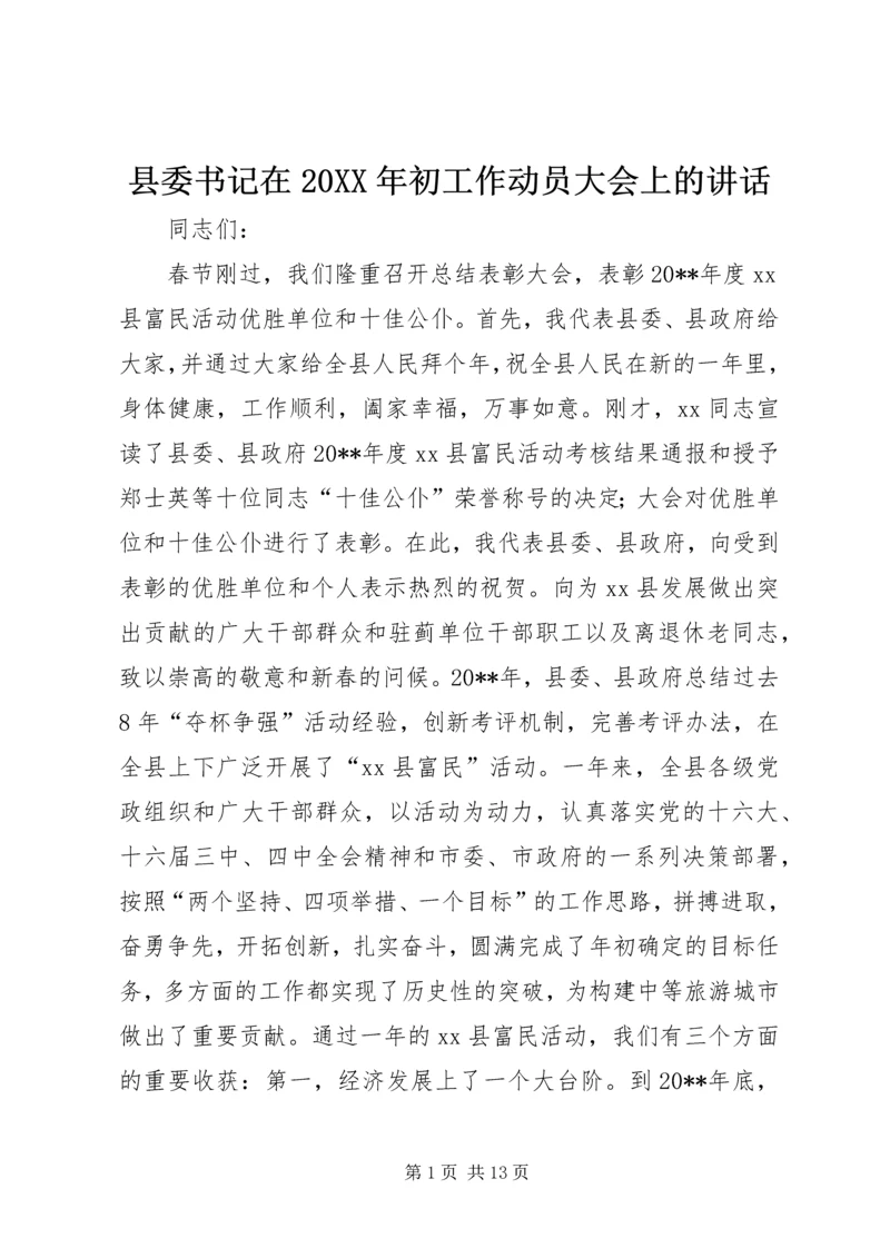 县委书记在20XX年初工作动员大会上的讲话.docx