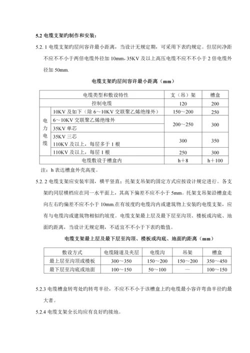 电缆敷设及接线综合施工专题方案.docx