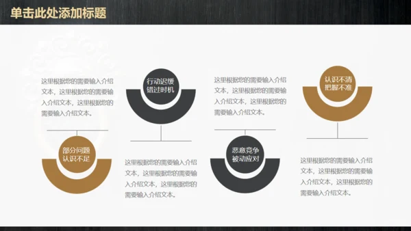 铜狮门环中式威严通用PPT模板