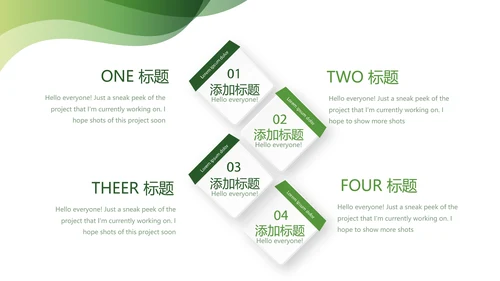 绿色时尚护士护理年终工作总结动态PPT模