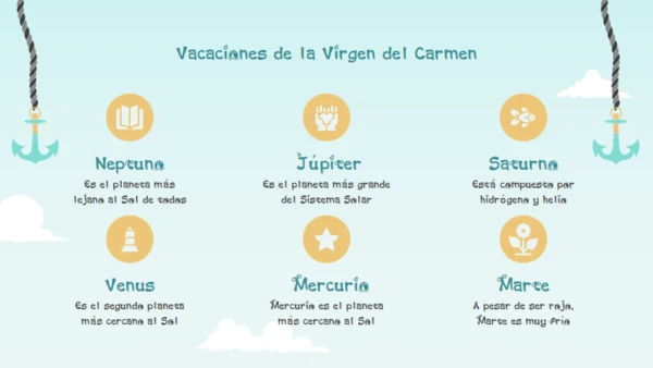 卡门圣母节介绍通用PPT模板