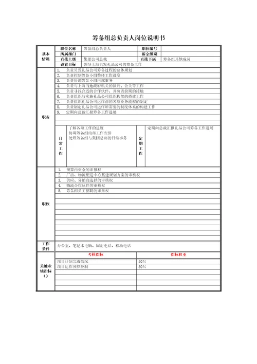 上海有限公司筹备组策划说明