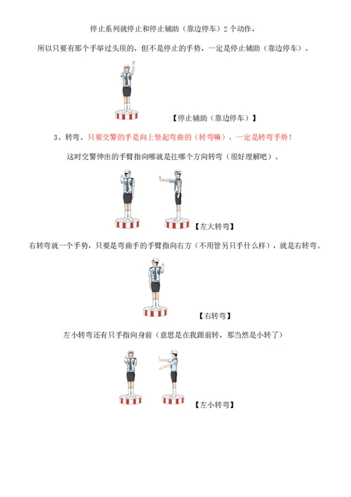 XXXXXXXX年全国最新最全交通标志大全交警手势大全图解