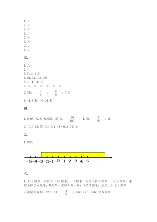 浙教版数学小升初模拟试卷及参考答案（a卷）.docx