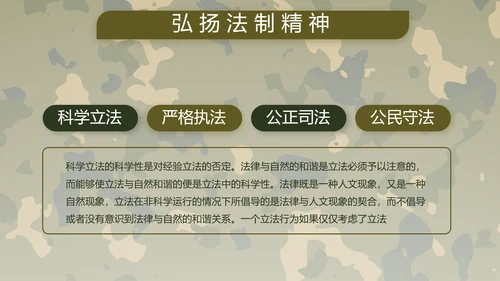 迷彩风部队军事工作总结汇报动态PPT
