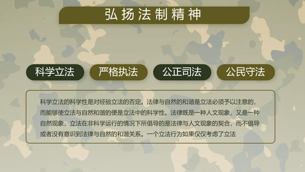迷彩风部队军事工作总结汇报动态PPT
