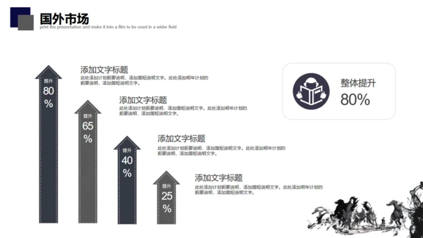 简约中式骏马奔腾企业简介通用PPT模板