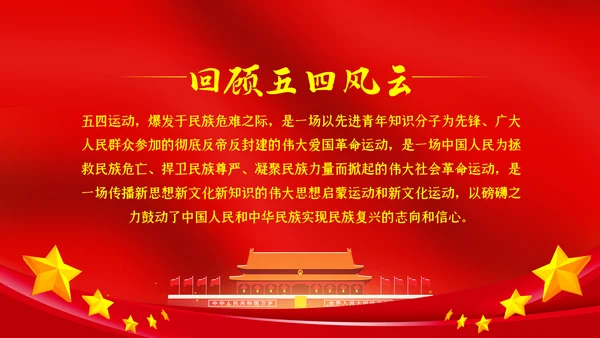 五四精神传承有我纪念五四运动101周年团课PPT
