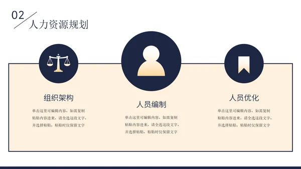 精品人士人力资源部年中工作总结工作计划PPT模板