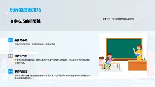 乐器演奏教学PPT模板