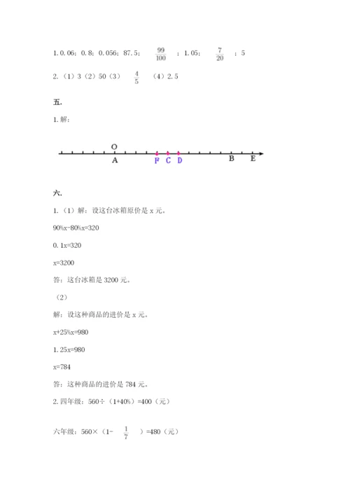 小升初数学考前检测试题带答案（完整版）.docx