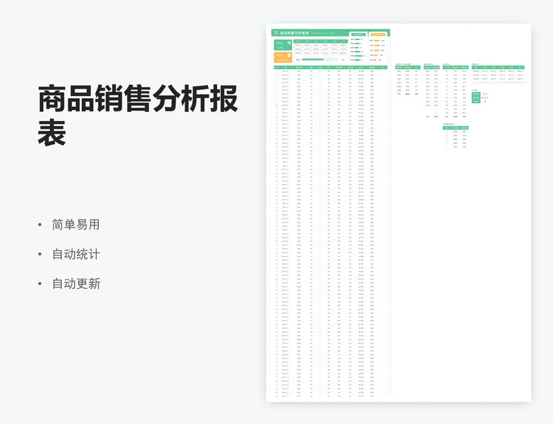 商品销售分析报表