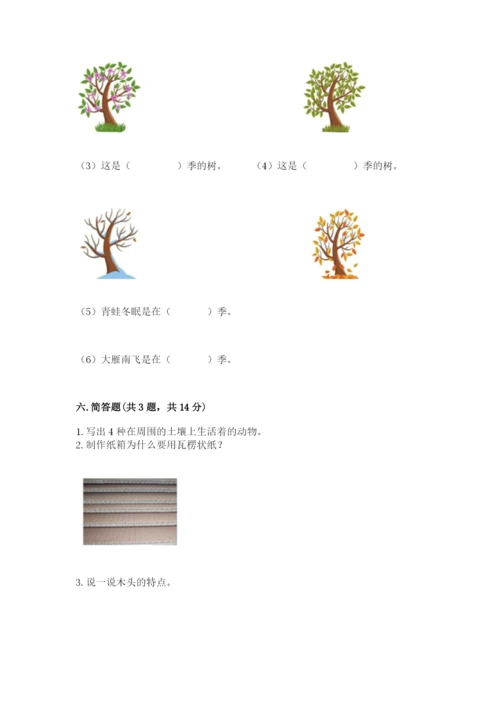 教科版小学二年级上册科学期末测试卷及参考答案ab卷.docx