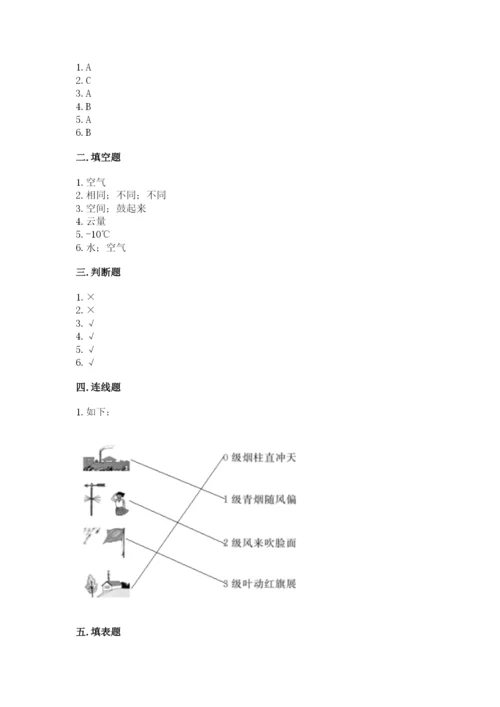 教科版小学三年级上册科学期末测试卷（原创题）.docx