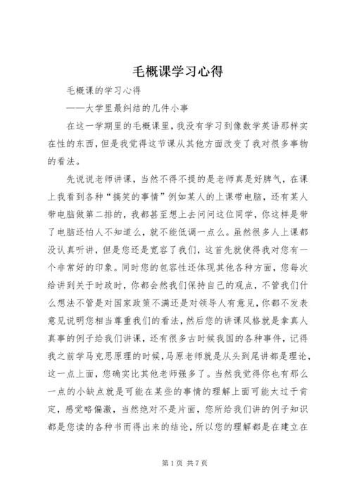 毛概课学习心得 (2).docx