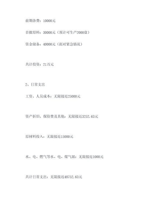 鸭翅创业计划书