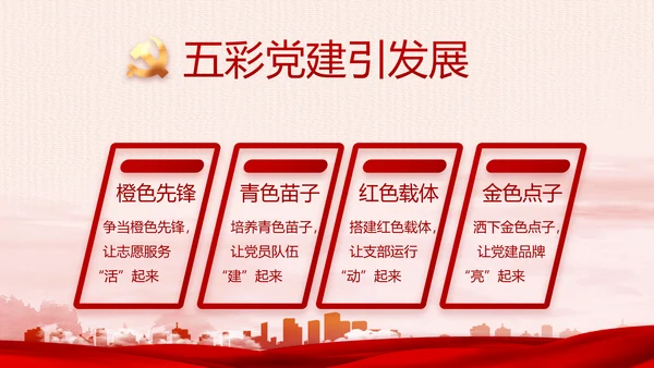 红色党建乡镇基层个人工作总结PPT