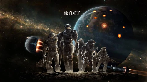 人类进化之路科幻故事通用PPT模板