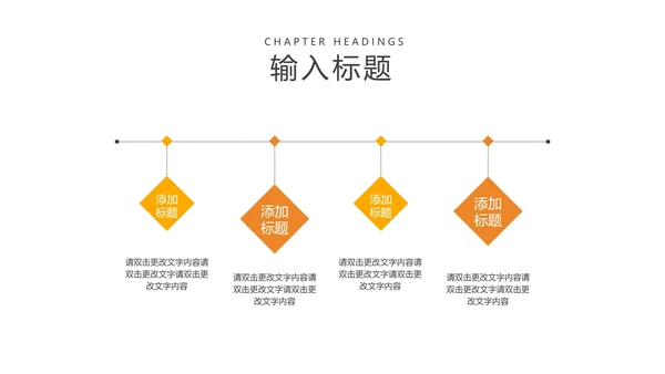 简约风橙色字母英语课堂教学PPT模板