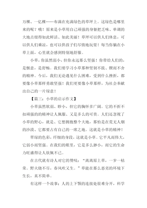 小草的启示作文600字.docx