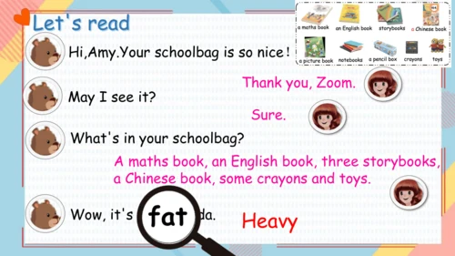 Unit 2 My schoolbag-A Let's learn（课件）-2024-2025学年人