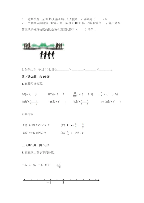 人教版六年级数学下学期期末测试题精品及答案.docx