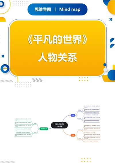 《平凡的世界》人物关系思维导图
