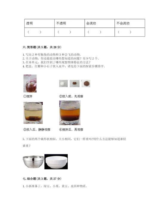 教科版一年级下册科学期末测试卷精品【模拟题】.docx