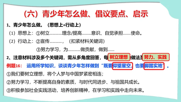 九年级上册道德与法治期中解题指导复习课件(共30张PPT)