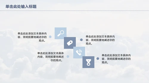 天空总结ppt模板