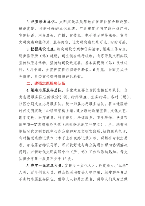 xx乡2022年新时代文明实践所（站）建设工作的实施方案.docx