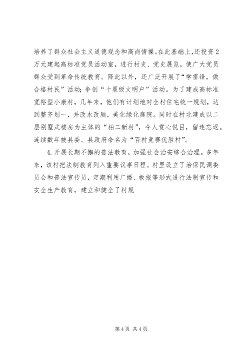 村先进党组织材料 (2).docx