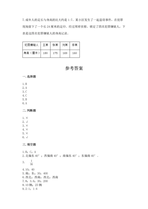 小学六年级上册数学期末测试卷及参考答案【预热题】.docx