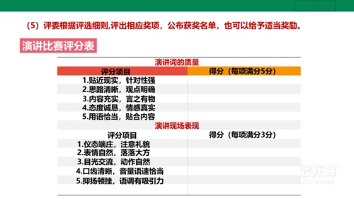 【新课标·备课先锋】人教统编版语文八下 第四单元 任务三 举办演讲比赛 课件