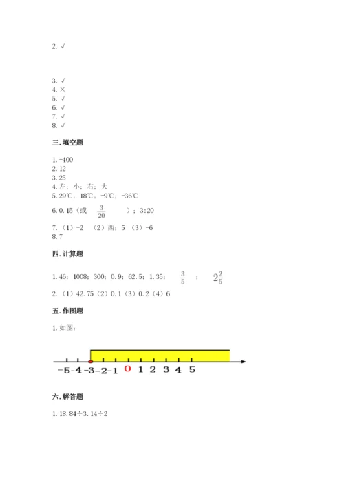 北京版六年级下册期末真题卷带答案（综合题）.docx