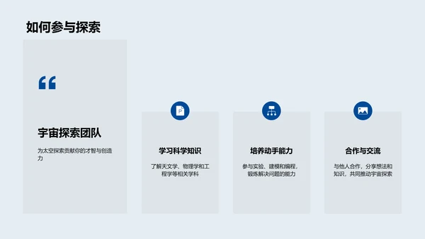 太空科普讲解PPT模板