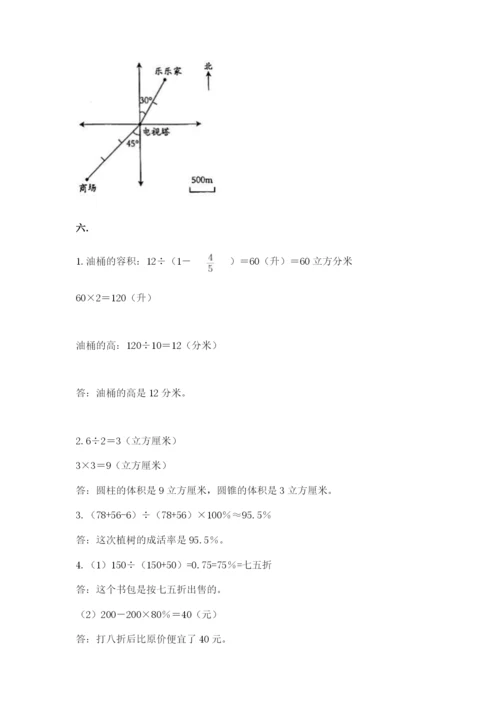 苏教版六年级数学小升初试卷附完整答案【全国通用】.docx