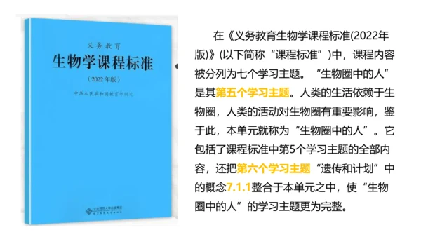 第四单元 生物圈中的人 七年级生物下册同步精品课件（人教版）(共31张PPT)