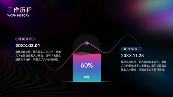 炫彩质感大气高端年终总结通用PPT模板