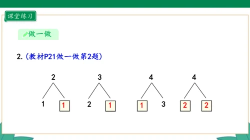 新人教版1年级上册 3.4 分与合 教学课件（27张PPT）