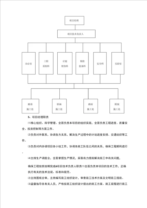 2020年甘孜至白玉公路改建工程C合同段施工组织设计参照模板