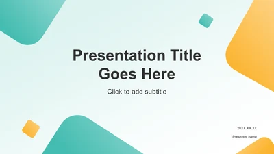 绿色几何风研究生组会汇报PPT主题