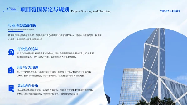 蓝色科技风互联网市场策略规划PPT模板