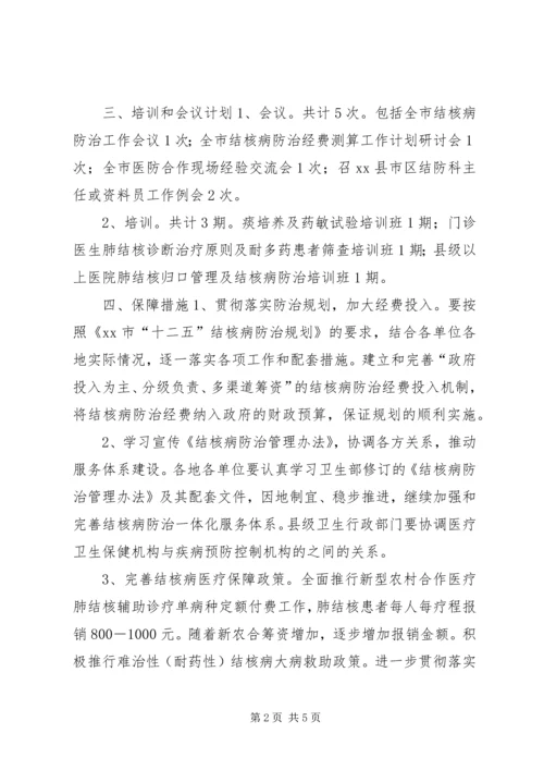 某市结核病防治工作计划.docx