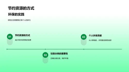 实践环保保护地球PPT模板