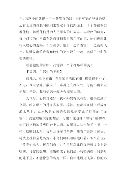 生活中的见闻作文300字.docx