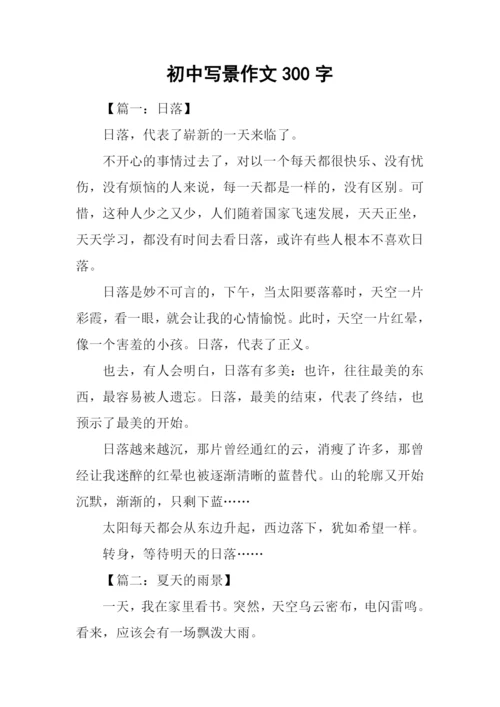初中写景作文300字.docx