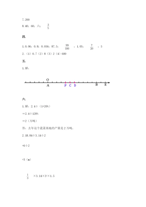 四川省【小升初】2023年小升初数学试卷（基础题）.docx